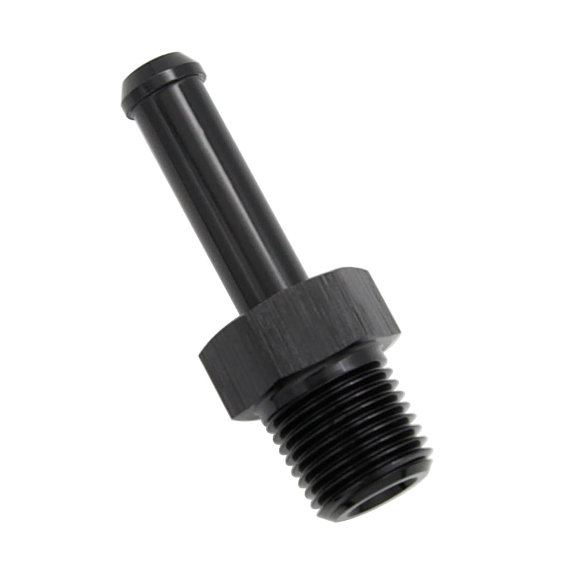 KRD PERFORMANCE Aluminum Straight 1/8 NPT Male to 1/4''(6.35mm) Barb Push On Hose Fitting 1/8'' NPT Thread to -4 AN Barb Fuel Pi