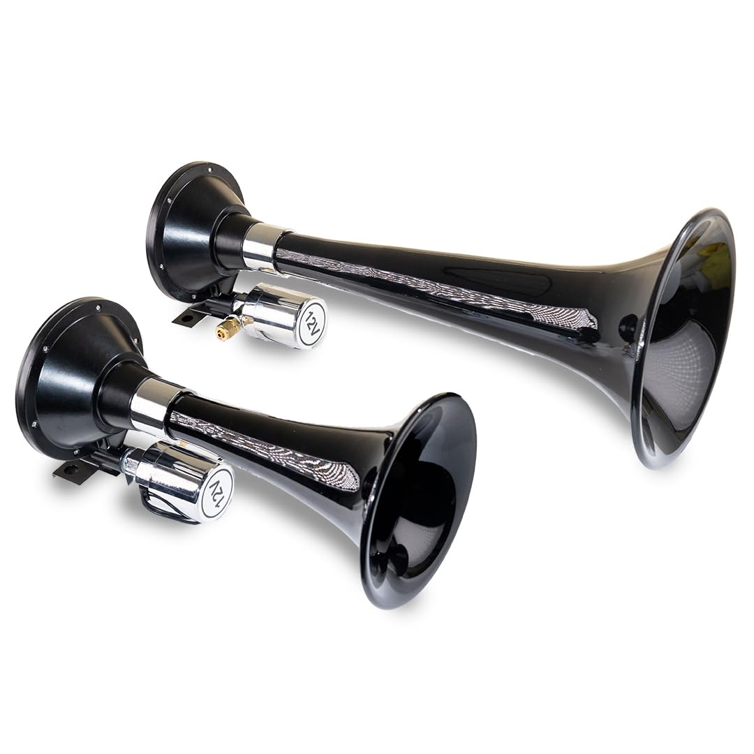 Kleinn Air Horns 220 Dual Train Horn - Black