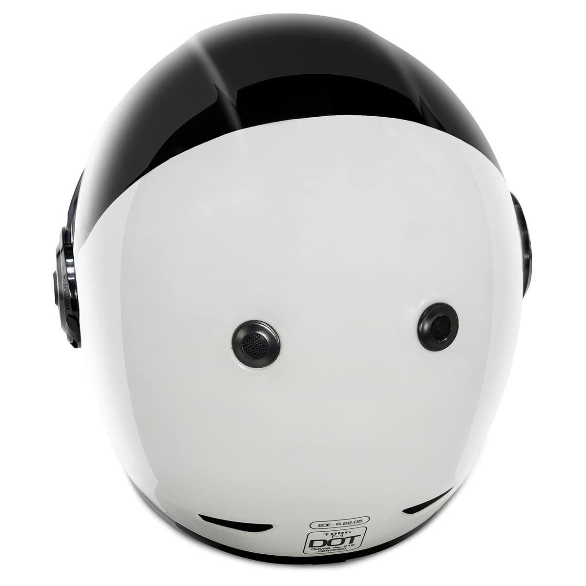 Torc T1 Unisex-Adult Retro Full Face Motorcycle Helmets, Gloss Black Fifty One Fifty, Large