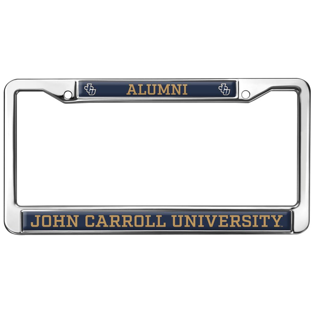 John Carroll University Alumni Full Size Standard License Plate Metal Frame