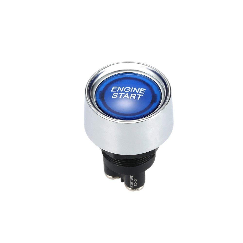 Start Switch 12V Dc 50A Blue Car Start Engine Button Stater