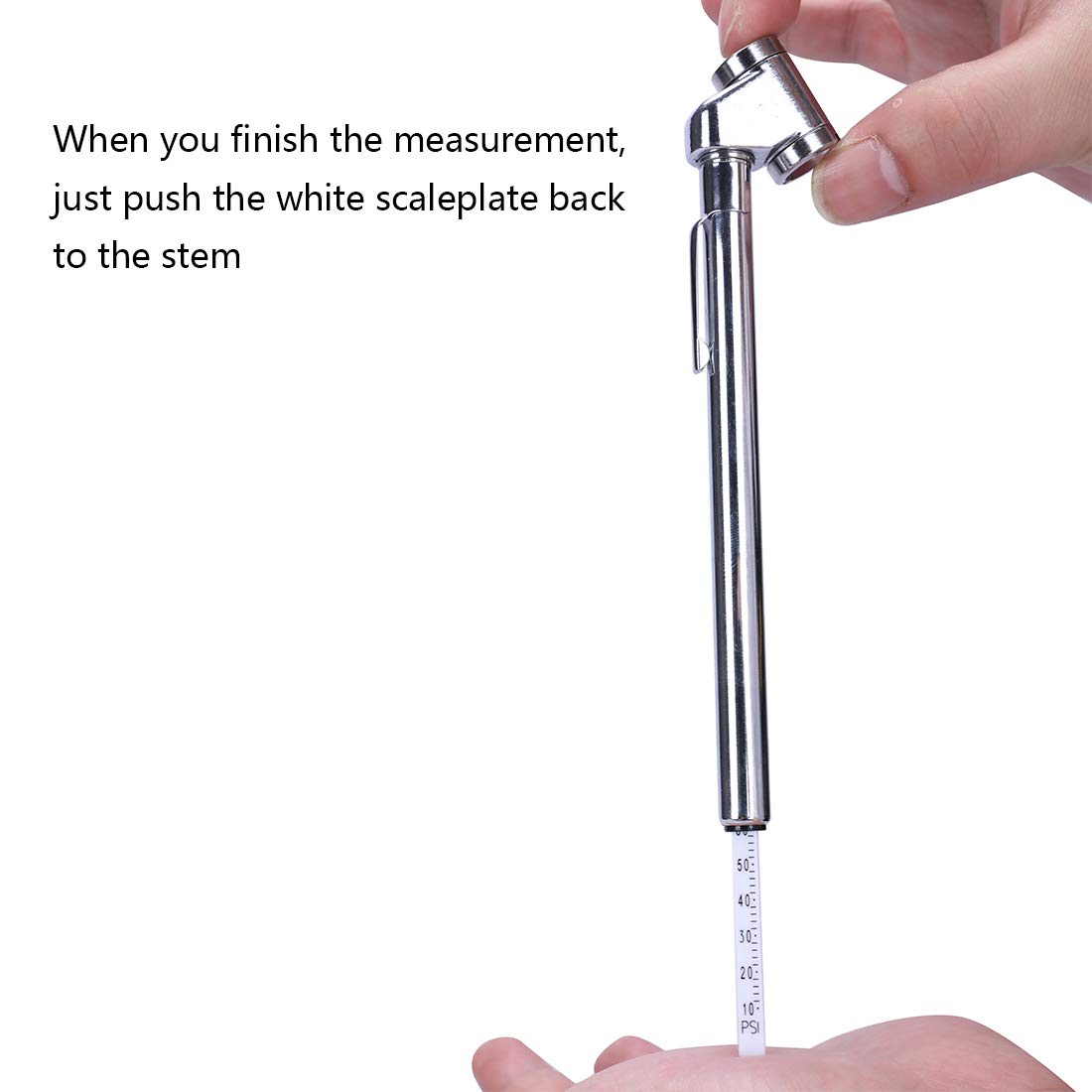 Czc Auto Tire Pressure Gauge Heavy Duty Dual Head Mechanical Air Gauge Stainless Steel Stem For Car Rv Atv Truck Motorcycle Bike, 10-120Psi (5 Pack)