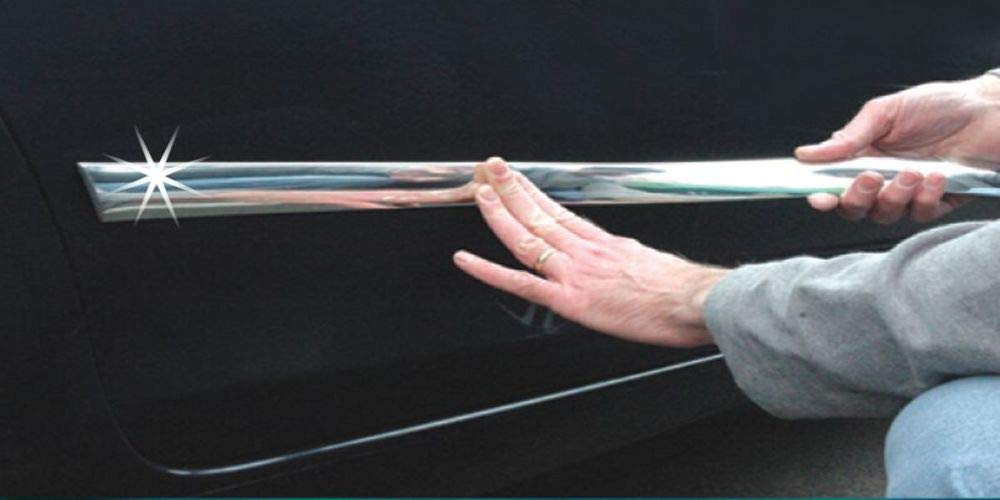 Cowles Custom - Premium Universal Body Molding For All Vehicle - Easy Install, Chrome Finish, 1 3/8'' By 8 Feet, Uv Protected, L