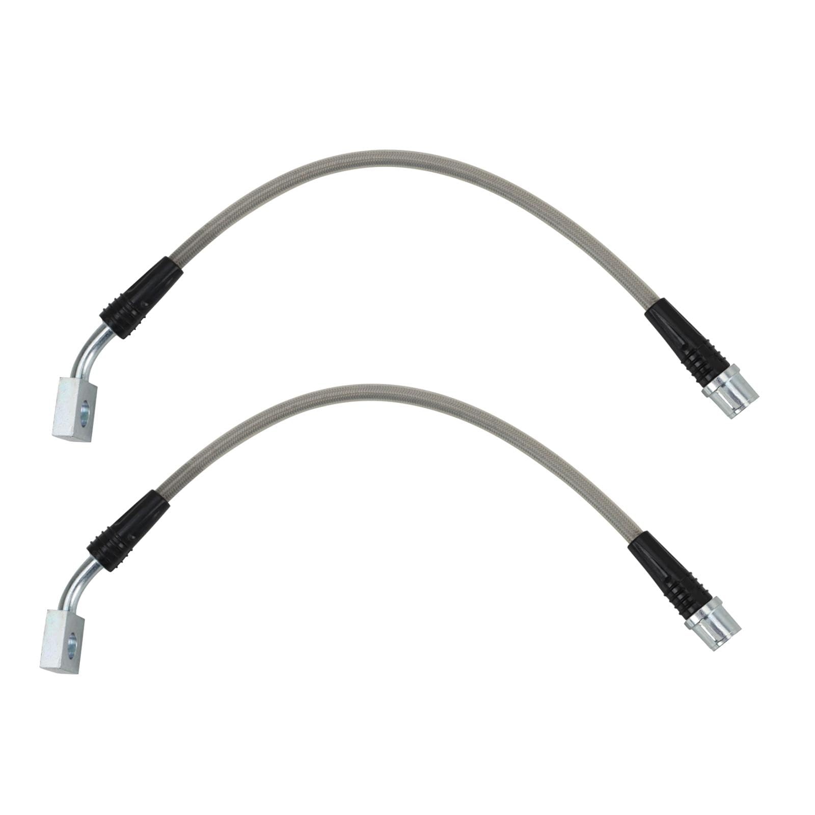 Trq Rear Performance Brake Hose Set Compatible With 2004-2012 Chevrolet Malibu 2005-2010 Pontiac G6 2007-2009 Saturn Aura
