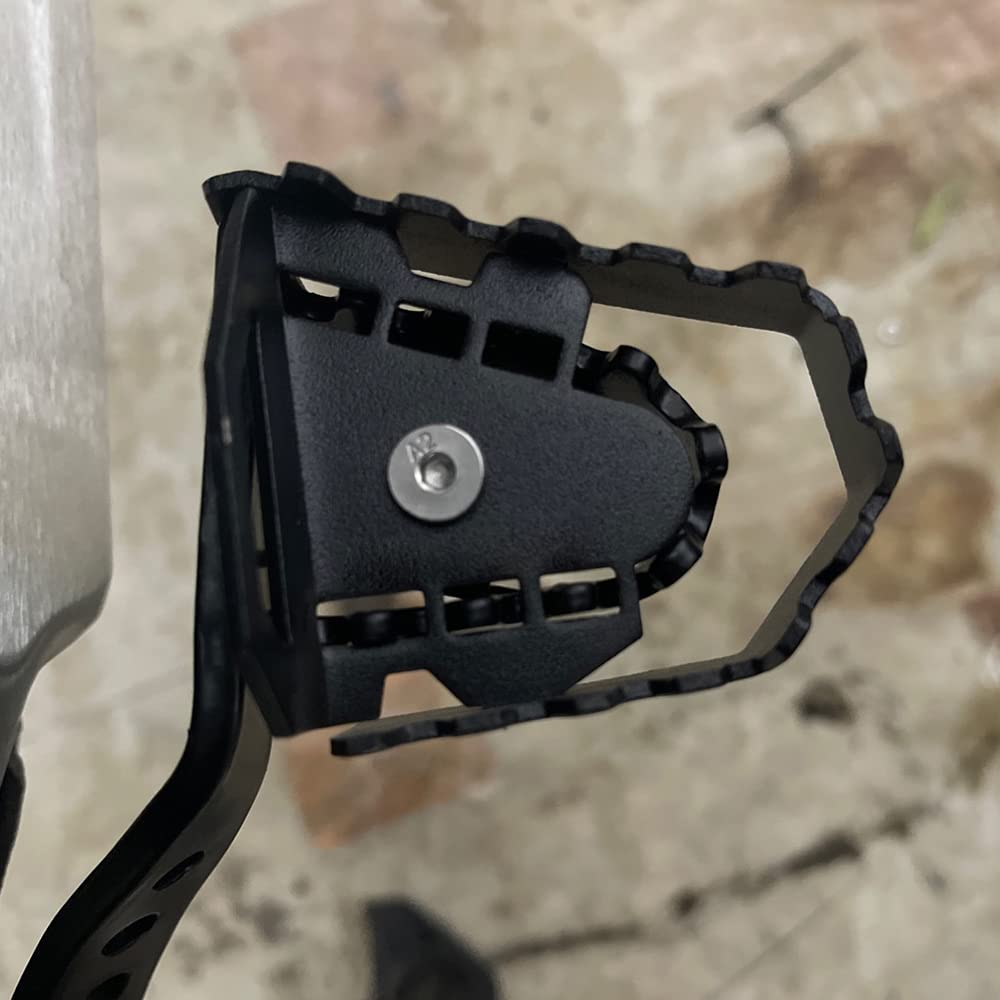 Modeer Compatible With Bmw F850Gs 2018-2022 Motorcycle Rear Foot Brake Lever Pedal Enlarge Extension Rear Brake Peg Pad Pedal F850 F 850 Gs Accessories (Black)