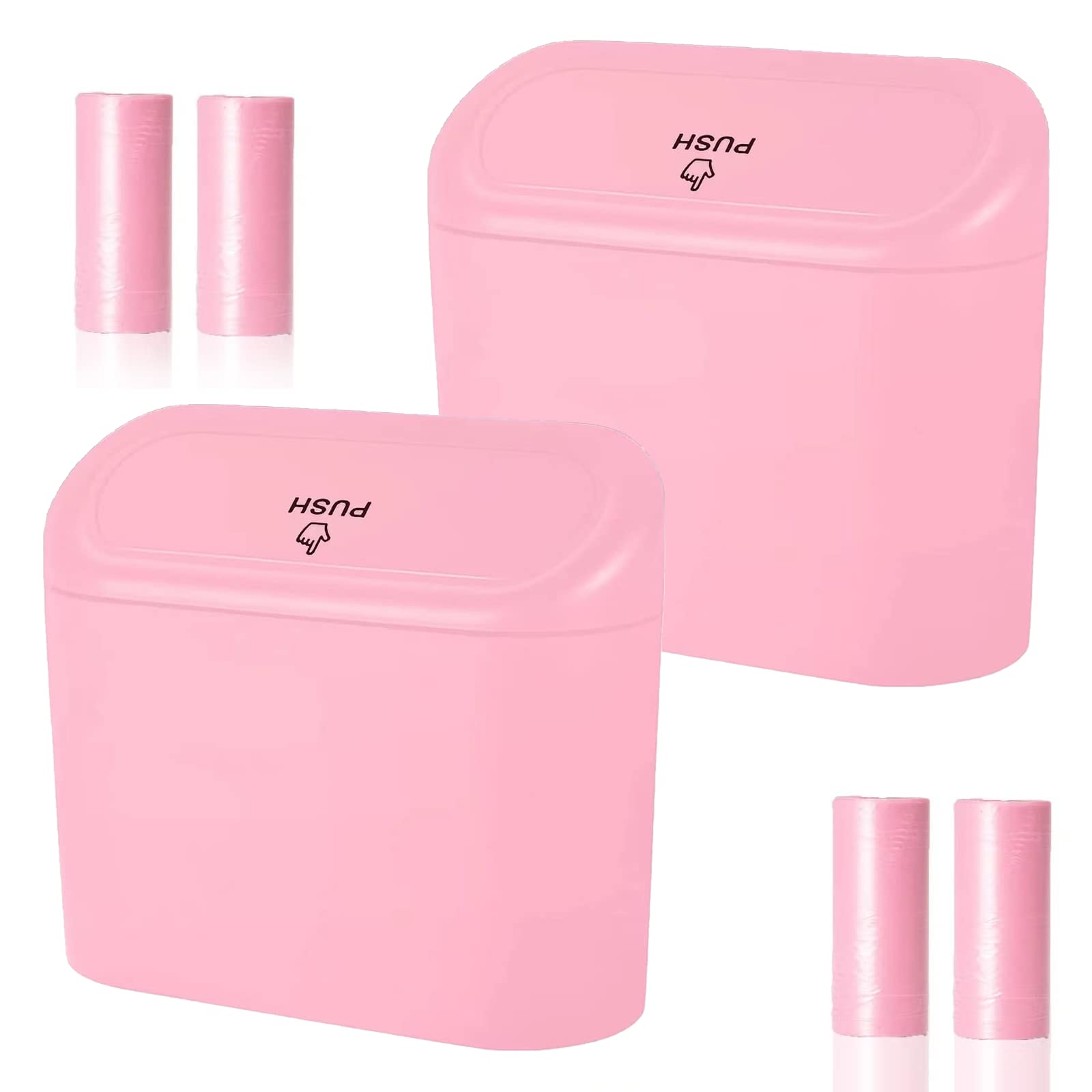 Tulsondai Car Trash Can With 20 Trash Bags And 2 Hooks