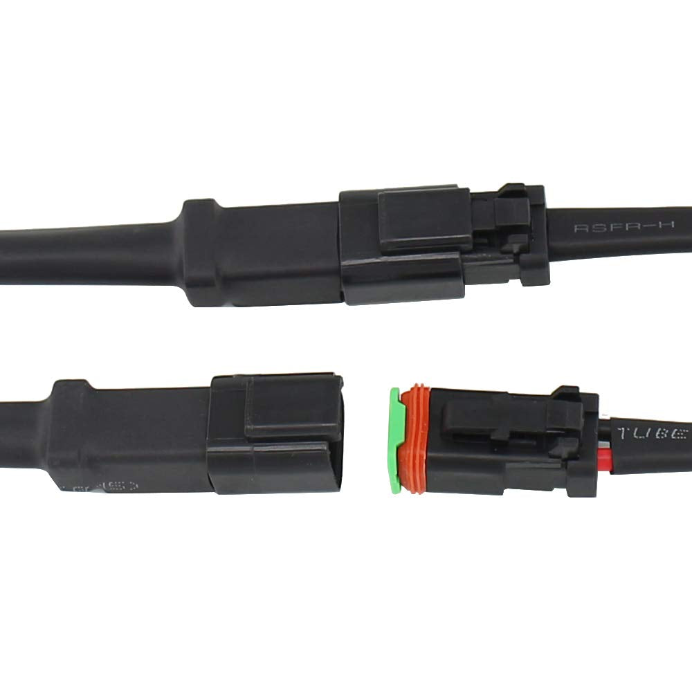 2 Set Dt 2 Pin Male Female Wiring Harness For Car Fog Lights Work Driving Lights Bar Replacement Connectors