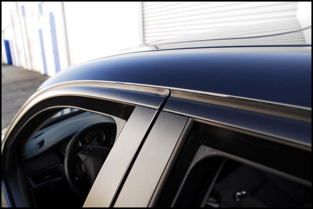 Lzlrun Free Tool Kit Matte Vinyl Tape For Black Out Chrome Delete Window Trim Door Trim (4Inches X 30Feet)