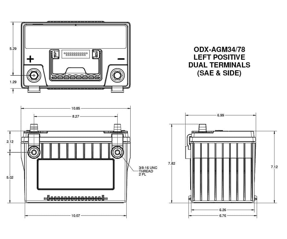 Odyssey Battery Odx-Agm34 Extreme Series Agm Battery