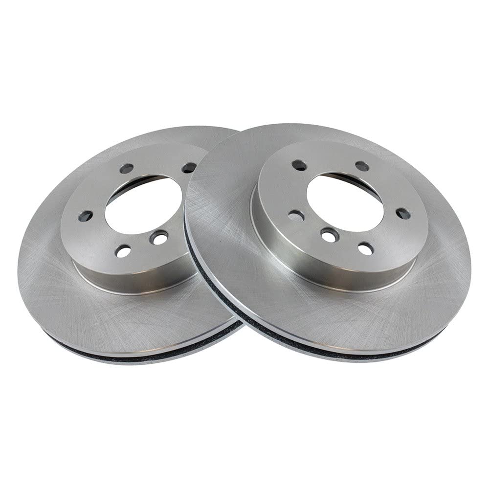 Trq Front Brake Rotors Set Vented Compatible With 2000 Bmw 323Ci 323I 2001-2006 325Ci 2001-2005 325I 325Xi 328Ci 1999-2000 328I