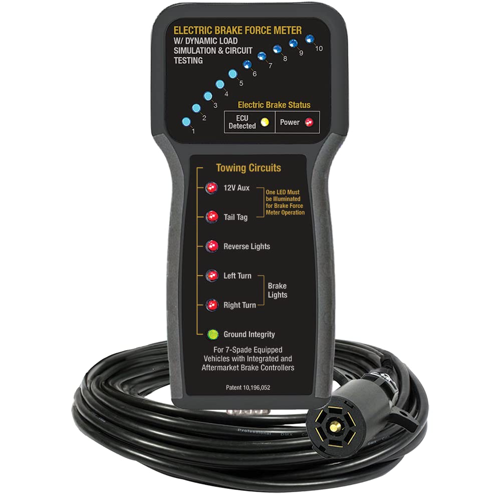 New IPA #9107B Electric Brake Force Meter (3rd Gen) w/Dynamic Load Simulation and Circuit Testing - for Use on New Model Vehicle