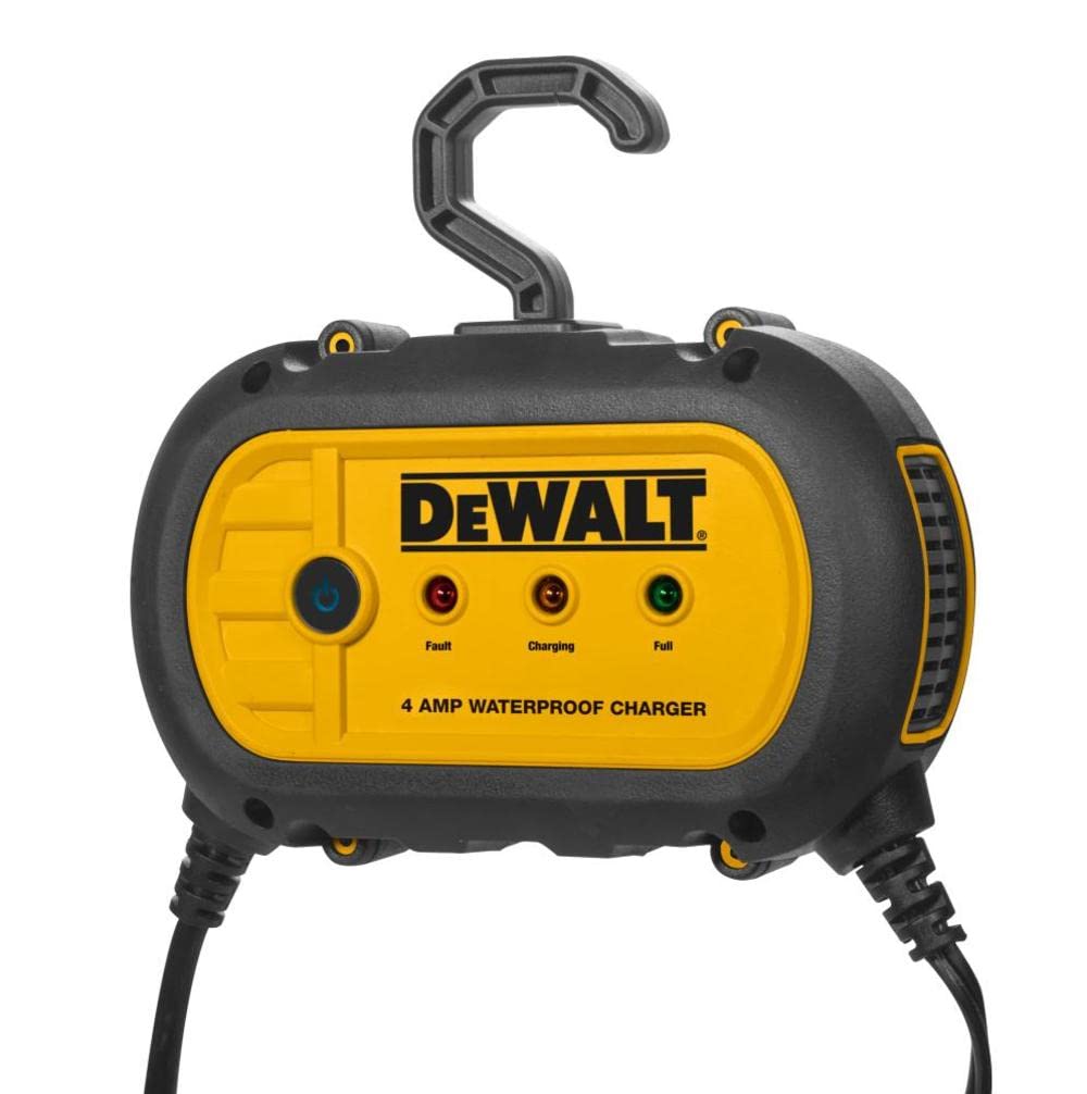 Dewalt Dxaewpc4 Fully Automatic 4 Amp 12V Waterproof Battery Charger/Maintainer With Cable Clamps