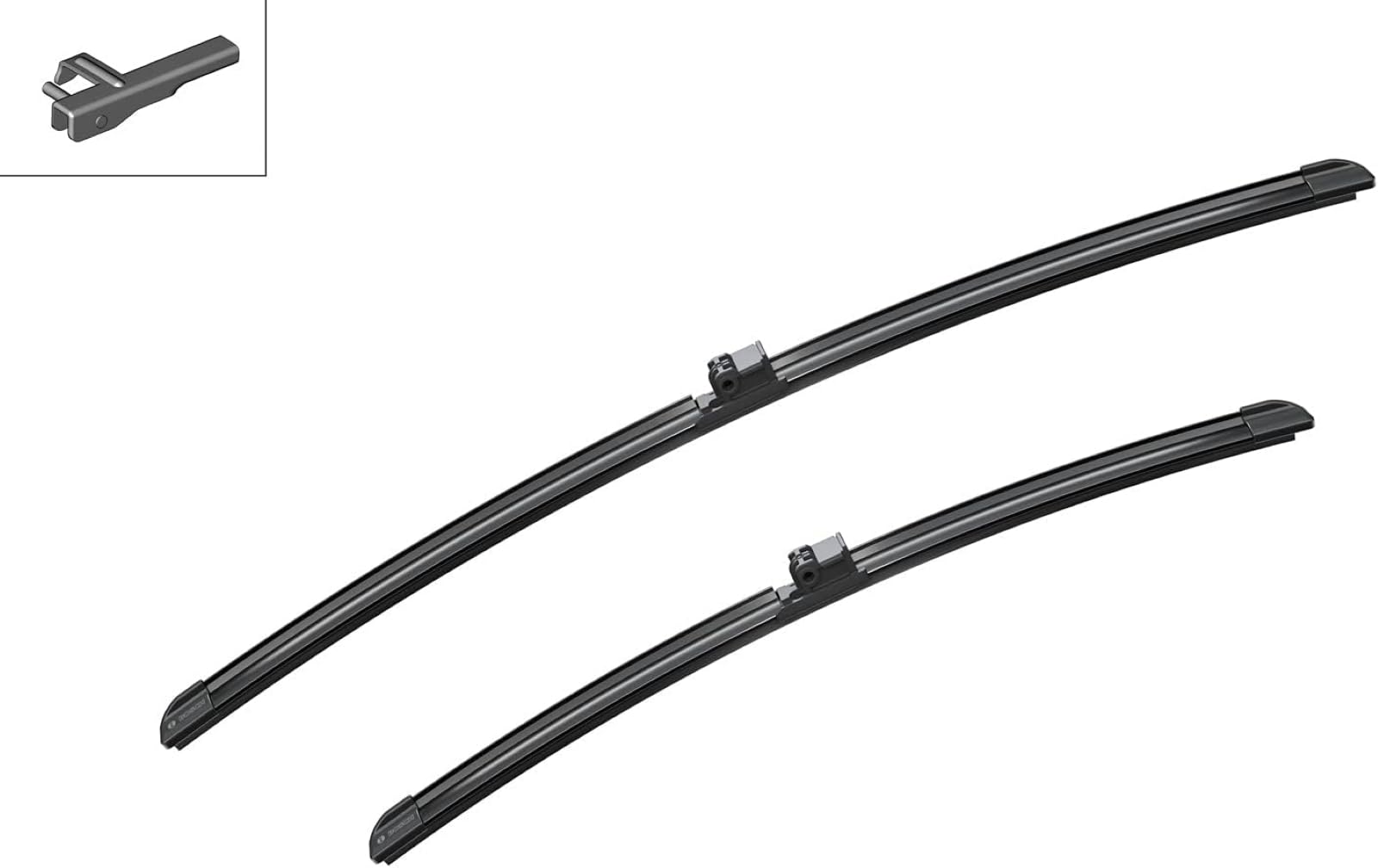 Bosch 3397007072 Aerotwin Oe Replacement Wiper Blades Driver & Passenger Side - Set Of 2 (24'' & 19'') Side Lock 19Mm