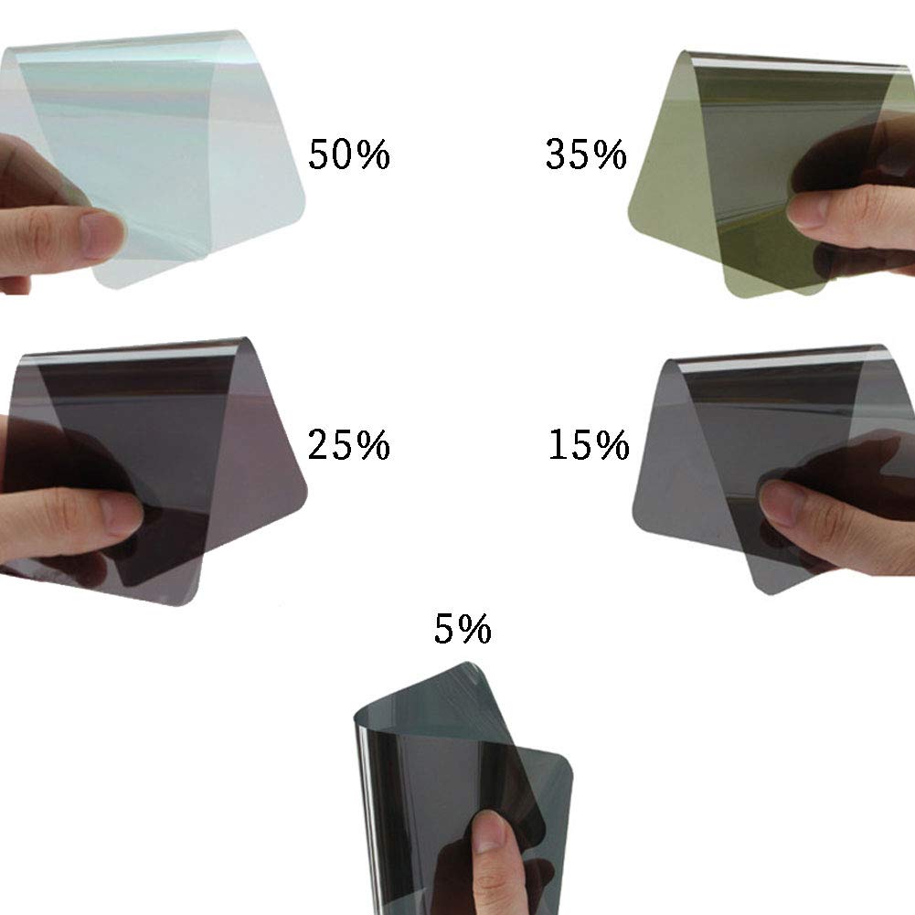 50% 20 in x 10 Ft DIY Professional Adhesive Window Tint Film Uncut Roll Car Wrap Film Automotive DIY Decals