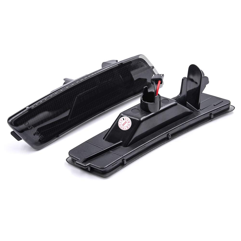 Mingrui Test 2Pcs Amber Led Side Marker Lights Kit For Vw Tiguan 2018-Up Beetle 2012-2019 Smoked Lens Replace Oem Front Bumper Sidemarker Lamp