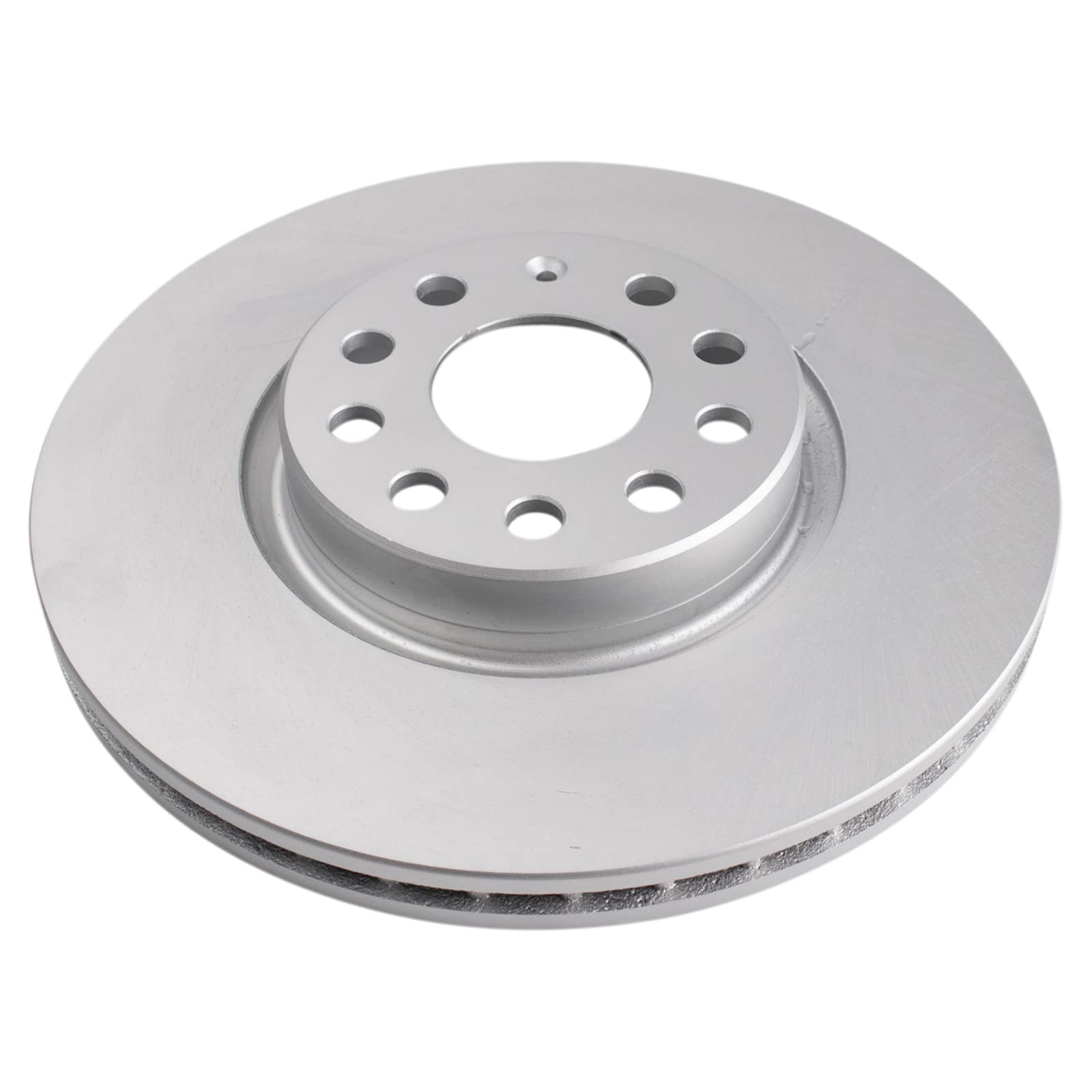 Trq Front Metallic Brake Pad & Coated Rotor Set Compatible With Tt A3 Vw Cc Gti Jetta Passat