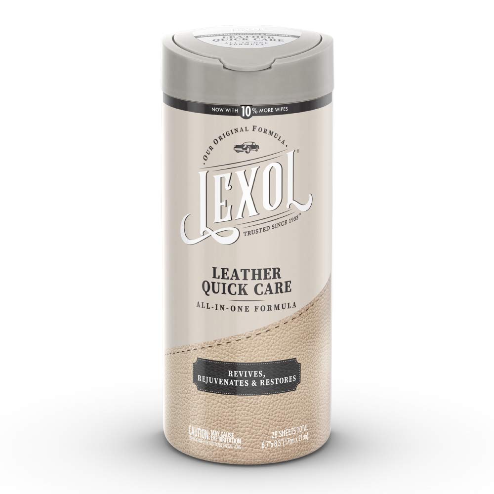Lexol All Leather Quick Care All-in-One Formula, Best Leather Cleaner and Conditioner, for Use on Leather Apparel, Furniture, Au