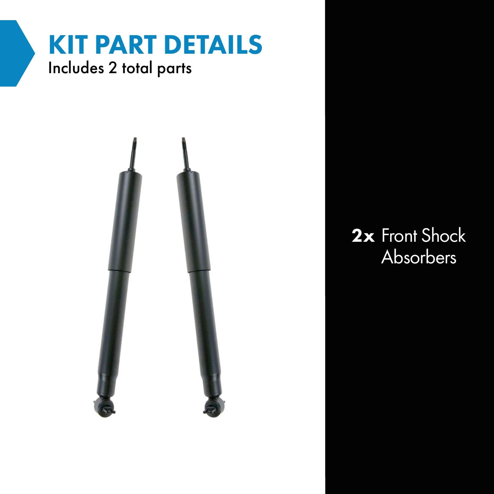 Trq Front Shock Absorber Set Compatible With 1999-2004 Jeep Grand Cherokee