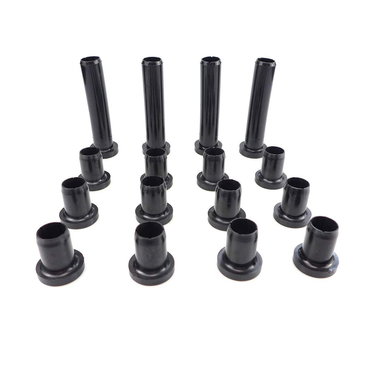 Rubber Material Front Lower Control A-Arm Bushing Kit For Polaris Sportsman 335 400 400L 450 500 570 800 1999-2018, Replace # 5436973 5439270, Long And Short Bushing, 16Pcs