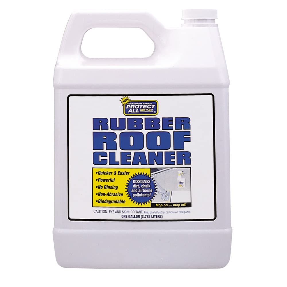 Protect All Rv Rubber Roof Cleaner - Non-Toxic, Non-Abrasive Rv Roof Detergent 1 Gallon - Protect All 67128 , White