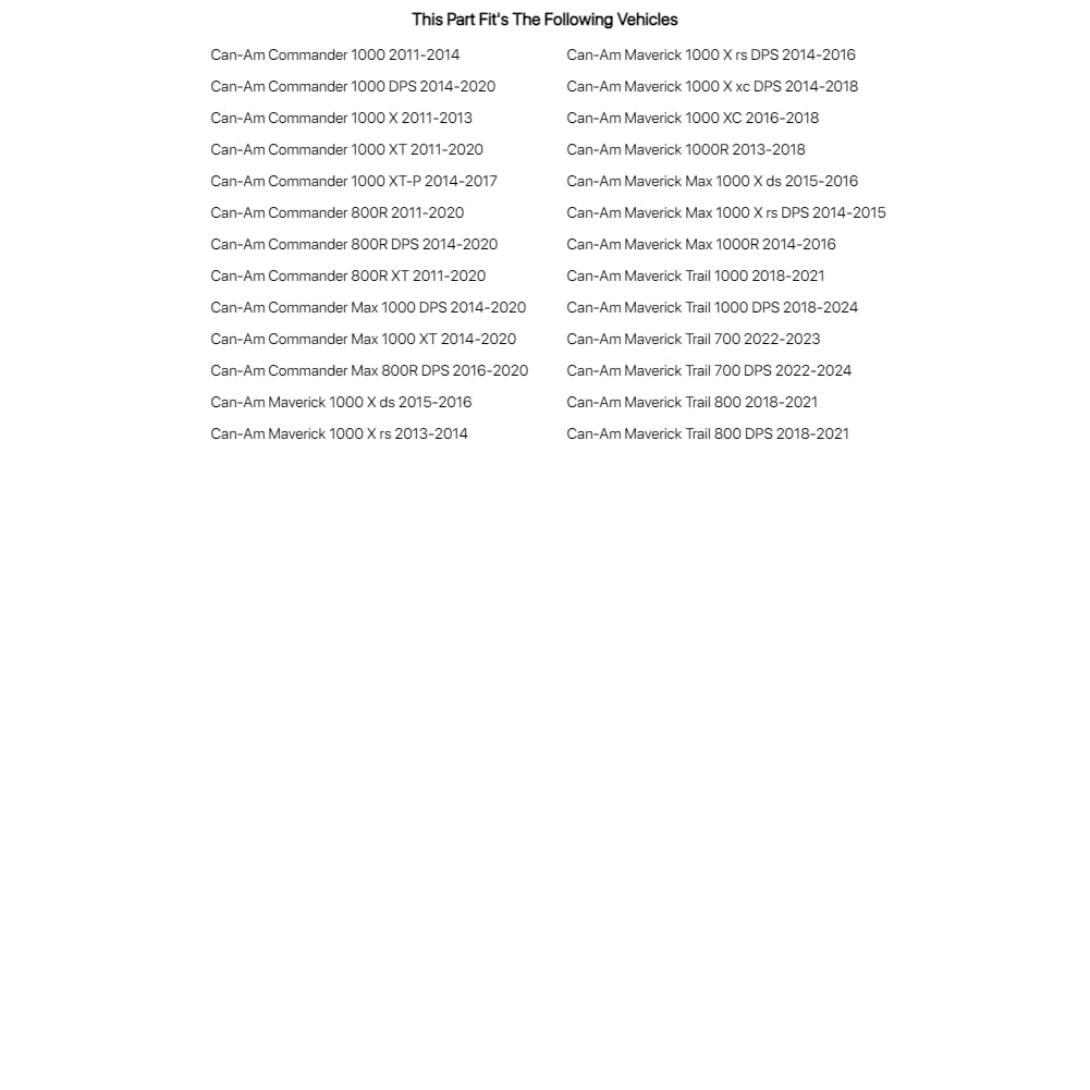 Tusk Utv Cab Pack Black - Fits: Can-Am Commander 1000 2011-2014