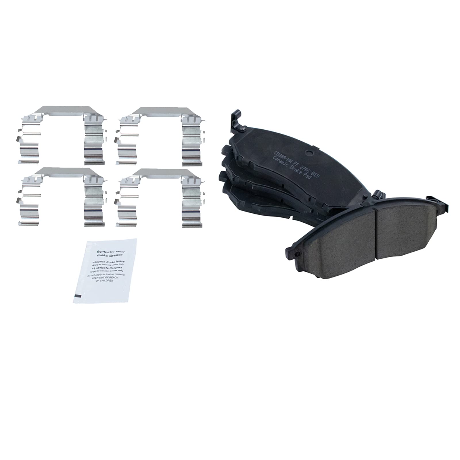 Trq Front Brake Pad & Rotor Kit Ceramic Premium G-Coated Compatible With 2011-2013 Infiniti M37 2015-2019 Q70L Nissan 370Z