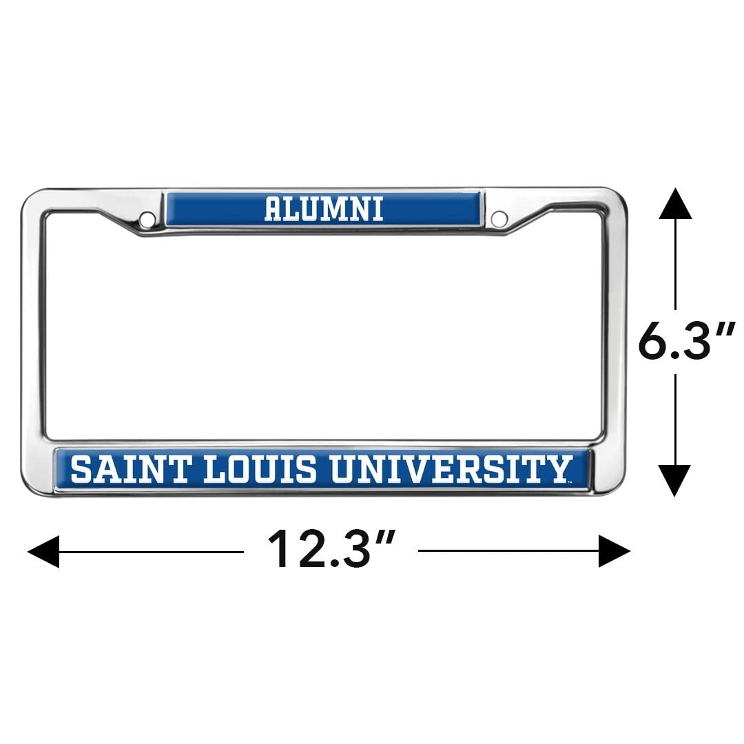 Saint Louis University Alumni Logo Full Size Standard License Plate Metal Frame