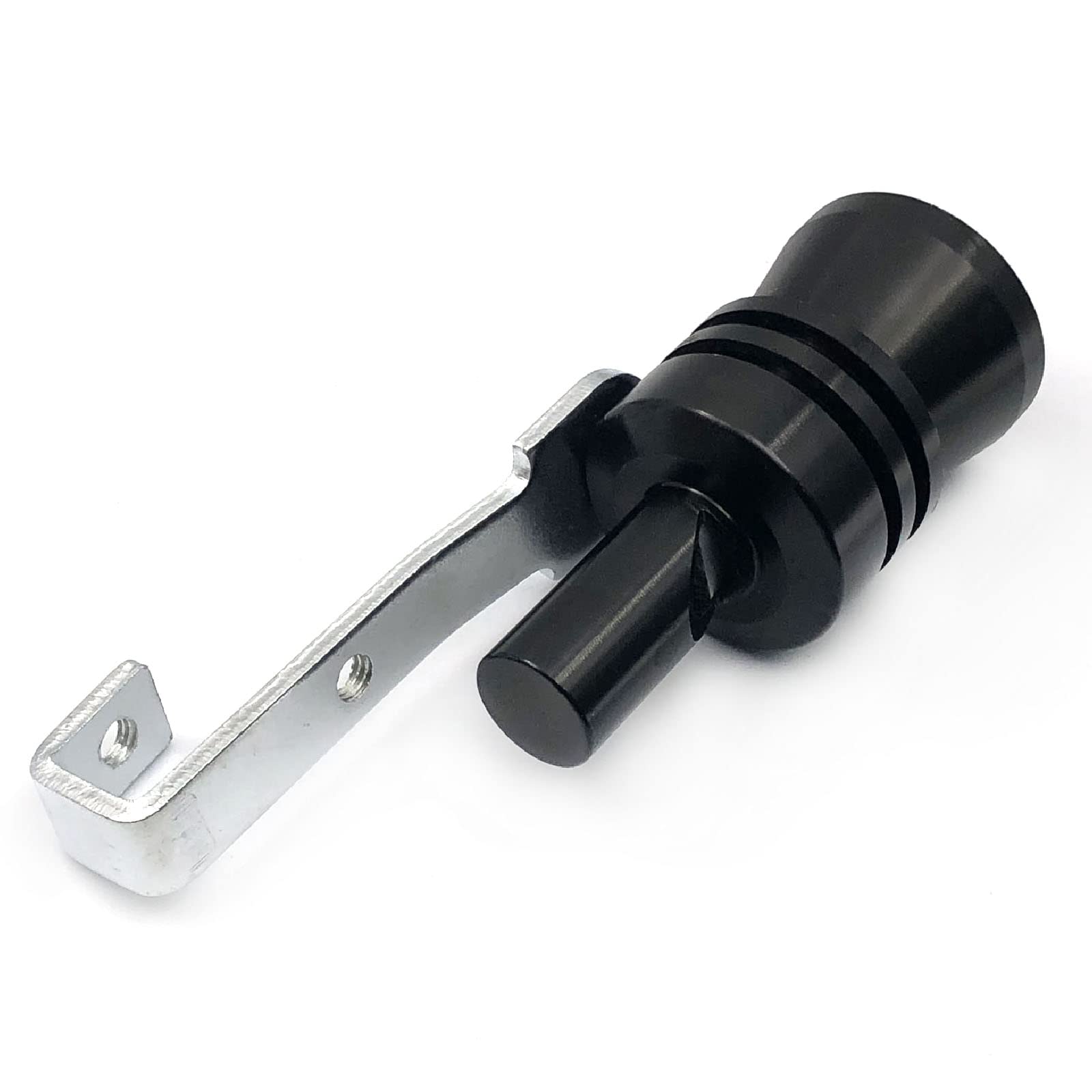 Devmo 2Pcs Xl Size Aluminum Alloy Universal Turbo Sound Exhaust Muffler Pipe Whistle Car Roar Maker (Xl-Black)