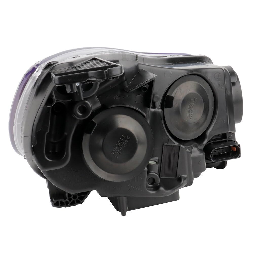 Scitoo Pair Headlight Assembly Fits For Ford For Focus 2012-2014 Headlights Black Housing Amber Reflector Clear Lens, Fo2502298 Bm5Z1300 (Bulbs Not Included)