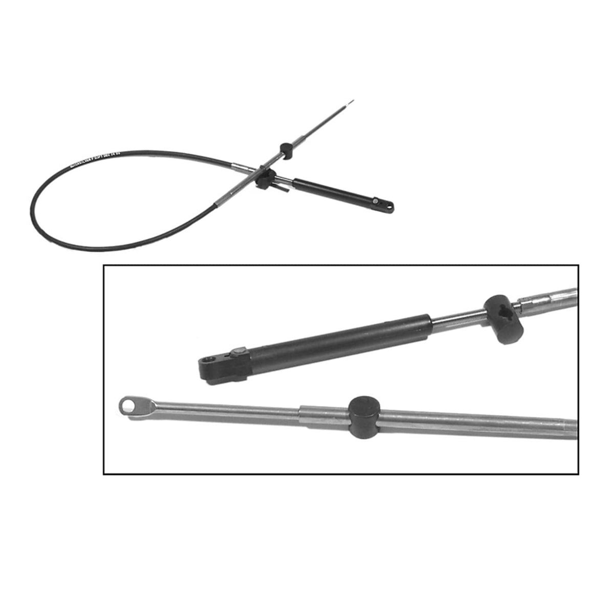 Mercury - Mercruiser 8M0082487; Cable Throttle Shift G1 14 Foot Made By Mercury - Mercruiser