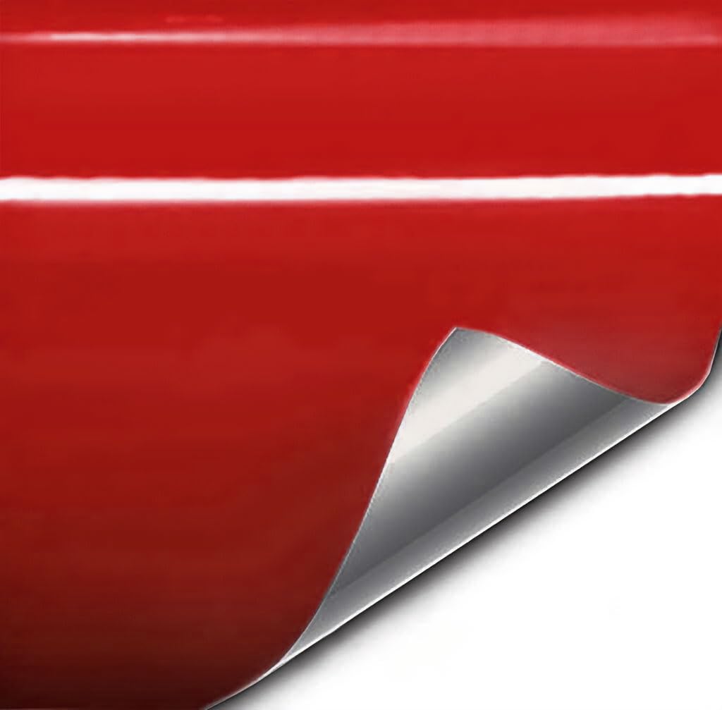 Vvivid Gloss Vinyl Detailing Wrap Tape 2 Inch X 20Ft Diy Roll (Gloss Red)