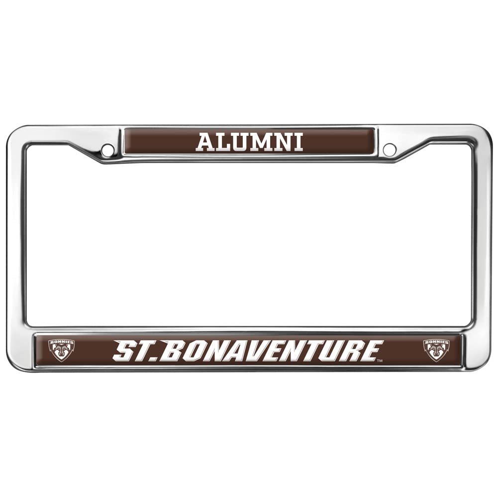 St. Bonaventure Alumni Logo Full Size Standard License Plate Metal Frame