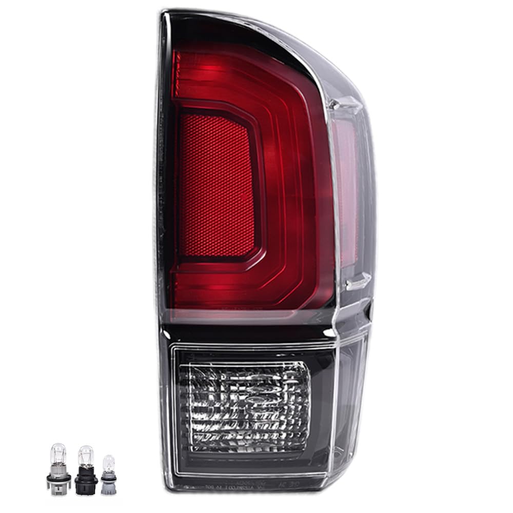DOTCOM Rear Tail Light Compatible with Toyota Tacoma 2016 2017 2018 2019 2020 2021 2022 2023 Brake Lamp,Luces Traseras Right Pas