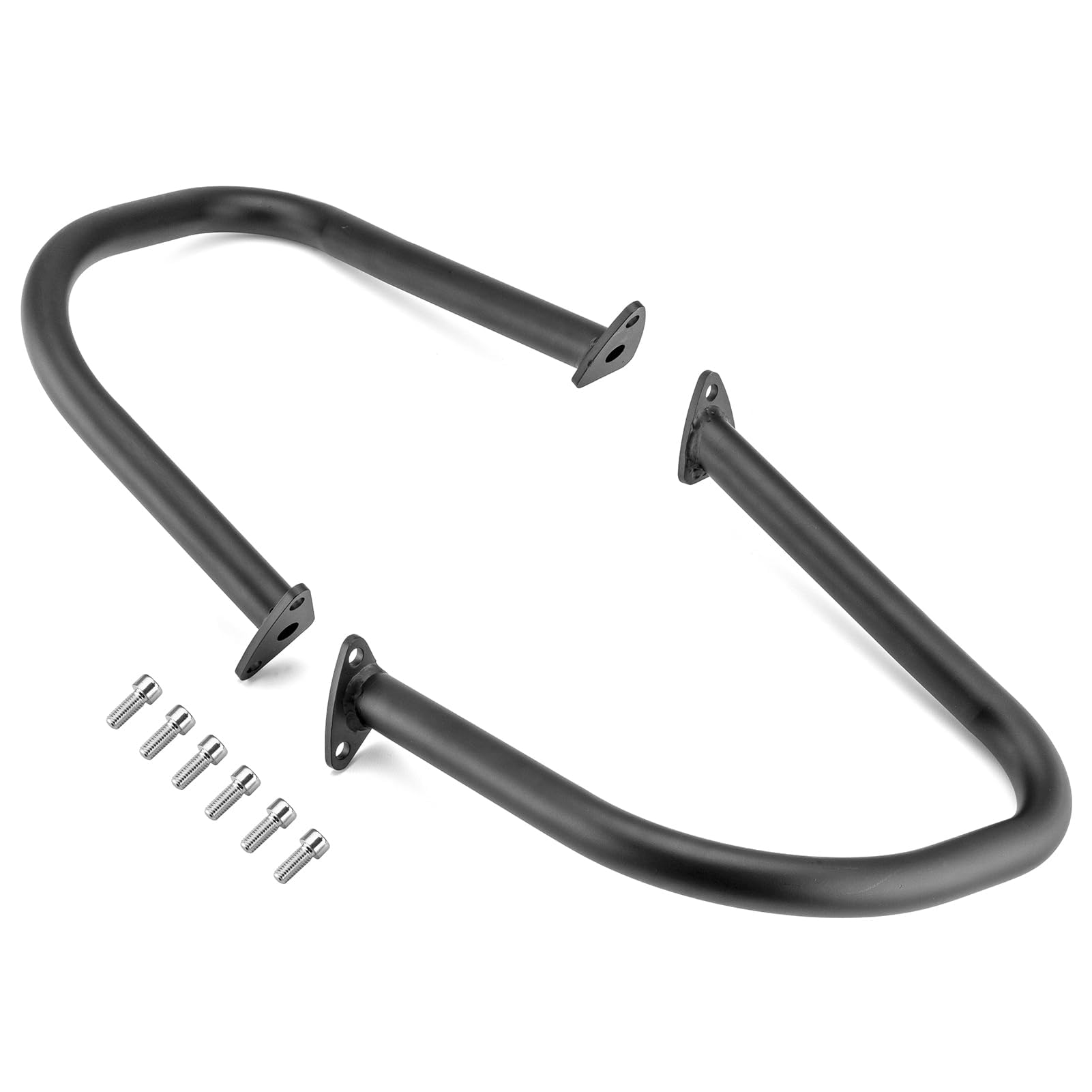 XJMOTO Black Rear Engine Protect Guard Crash Bars for Indian Chief 2015-2024, Matte Black, Metal, Model 712396498919