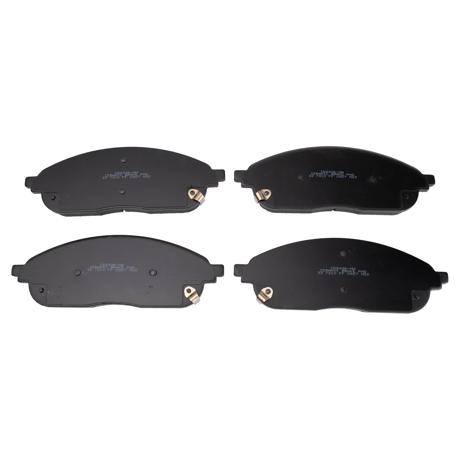 TRQ Front Brake Pads Ceramic Compatible with 2021-2022 Jeep Grand Cherokee