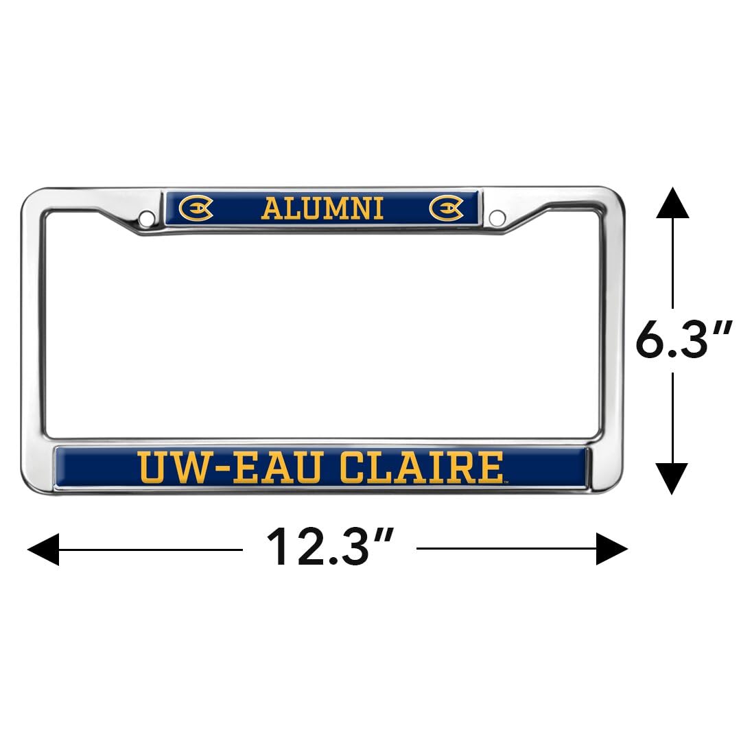 University of Wisconsin-Eau Claire Alumni Full Size Standard License Plate Metal Frame