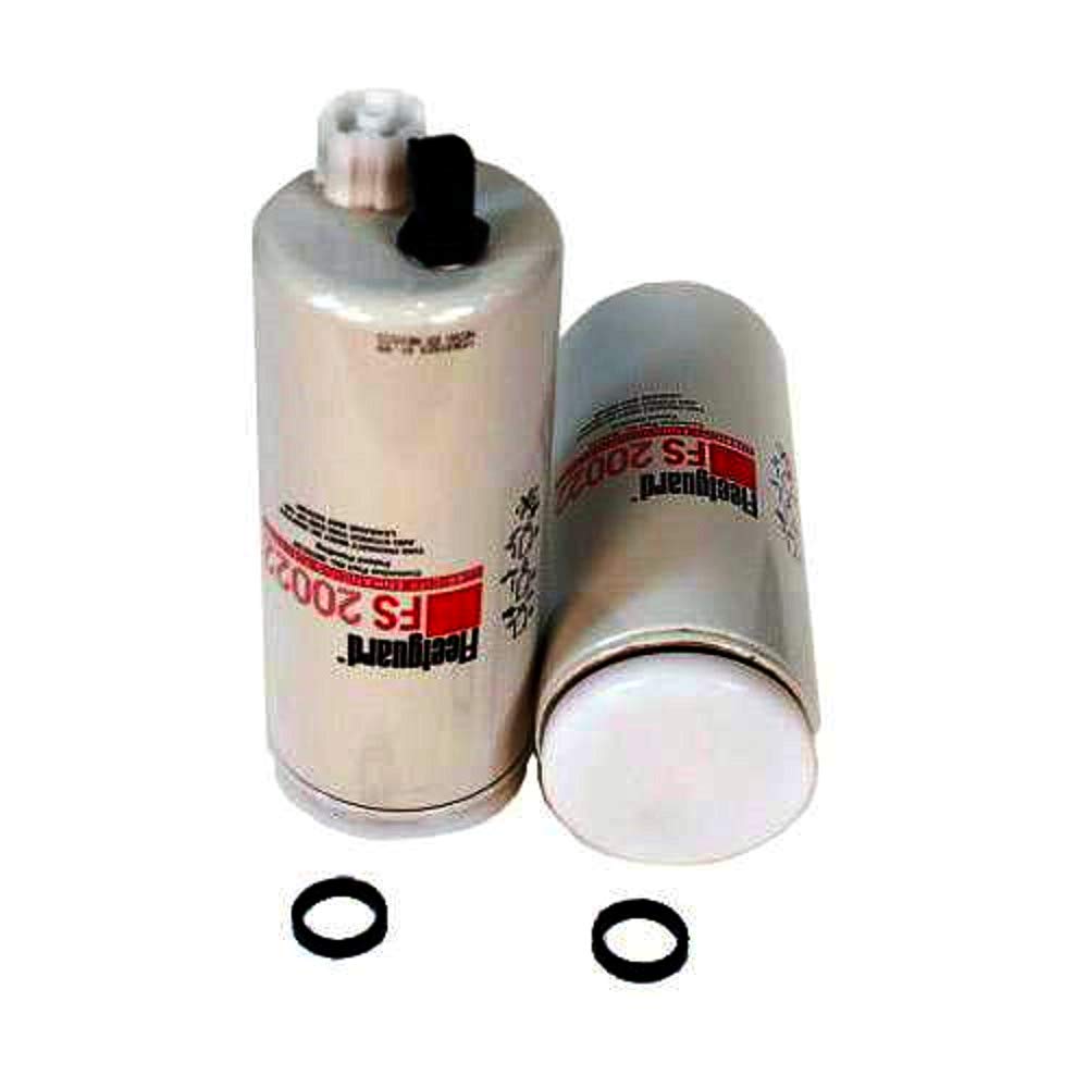 Fleetguard Fs20022 Spin-On Fuel/Water Separator For Cummins 3978134, Slow Release Lubricity Enhancing Additive, 96% Efficiency, 25 Micron Rating, 1 1/8-16 Un-2B Thread Size, 9.739'H X 3.676'Od