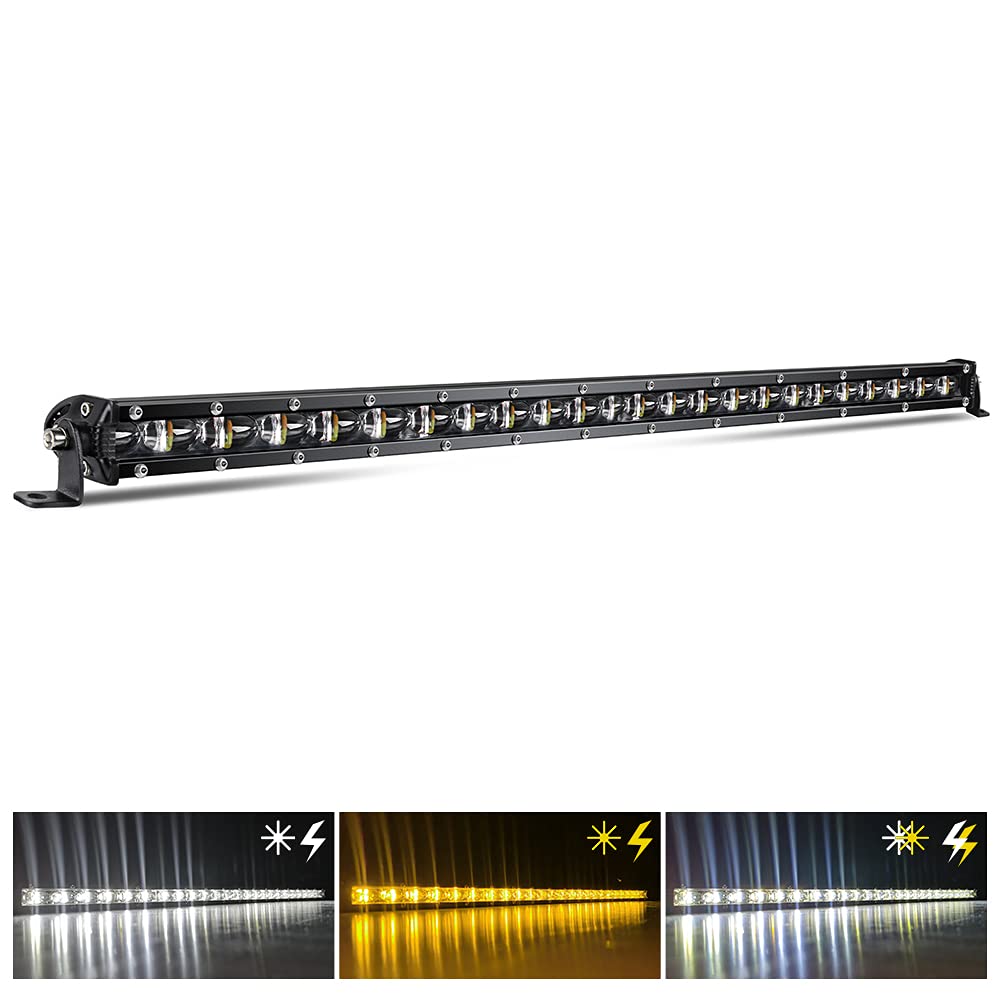 Co Light Led Light Bar Single 26 Inch Slim Single Row Lightbar Driving Combo Beam Off Road Fog Work Lights With Mounting Bracket