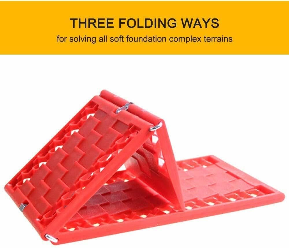 Jeremywell All-Weather Foldable Auto Traction Mat Tire Grip Aid, Car Escape, Emergency Off Road Traction Tool, Work For Snow, Ic