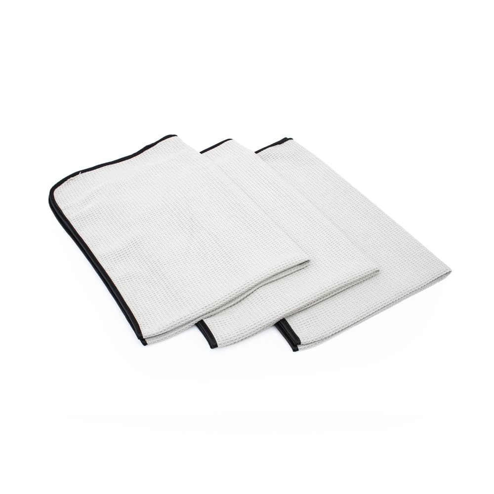 The Rag Company - The Big One - Waffle-Weave Microfiber Drying Towel; Super Absorbent For Car Washes, Detailing, And More; Butte