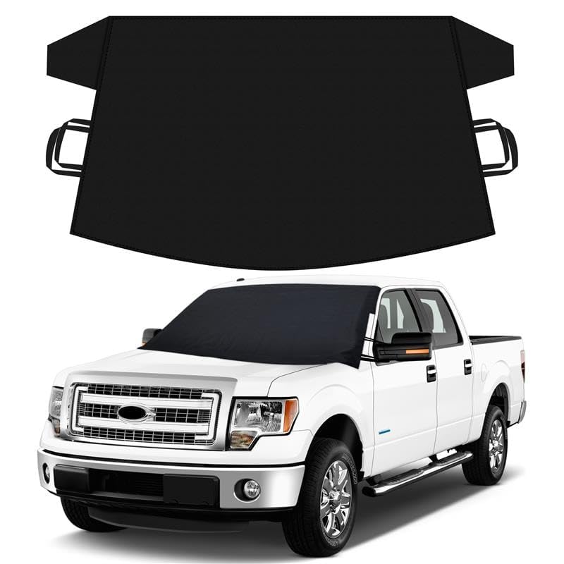 Autovir Truck Windshield Cover for Ice and Snow | SUV Snow Cover - Frost Cover Gives Protection from Snow and Ice | Car Cover fo