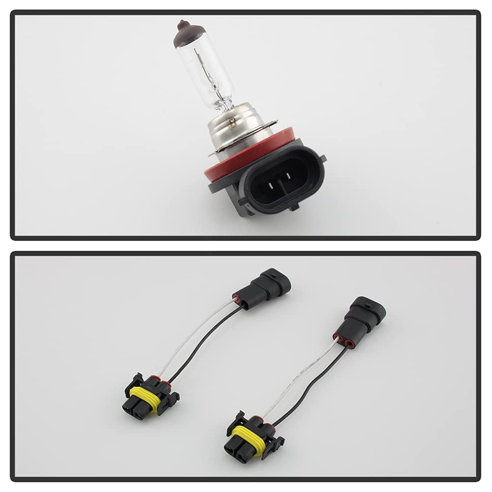 Acanii - For 2002-2003 Acura Tl Bumper Fog Lights Assembly Driving Lamps+Bulbs Aftermarket Pair Driver & Passenger Side