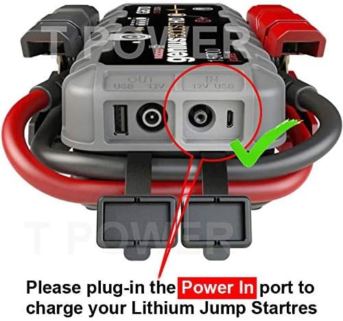 T Power 14V ~ 16V Charger For Noco Boost X Gbx45 Gbx55 Gbx75 Gbx155 Gb250 Gb251 Gb500 Gb70 Gb150 Genius Boost Ultrasafe Portable