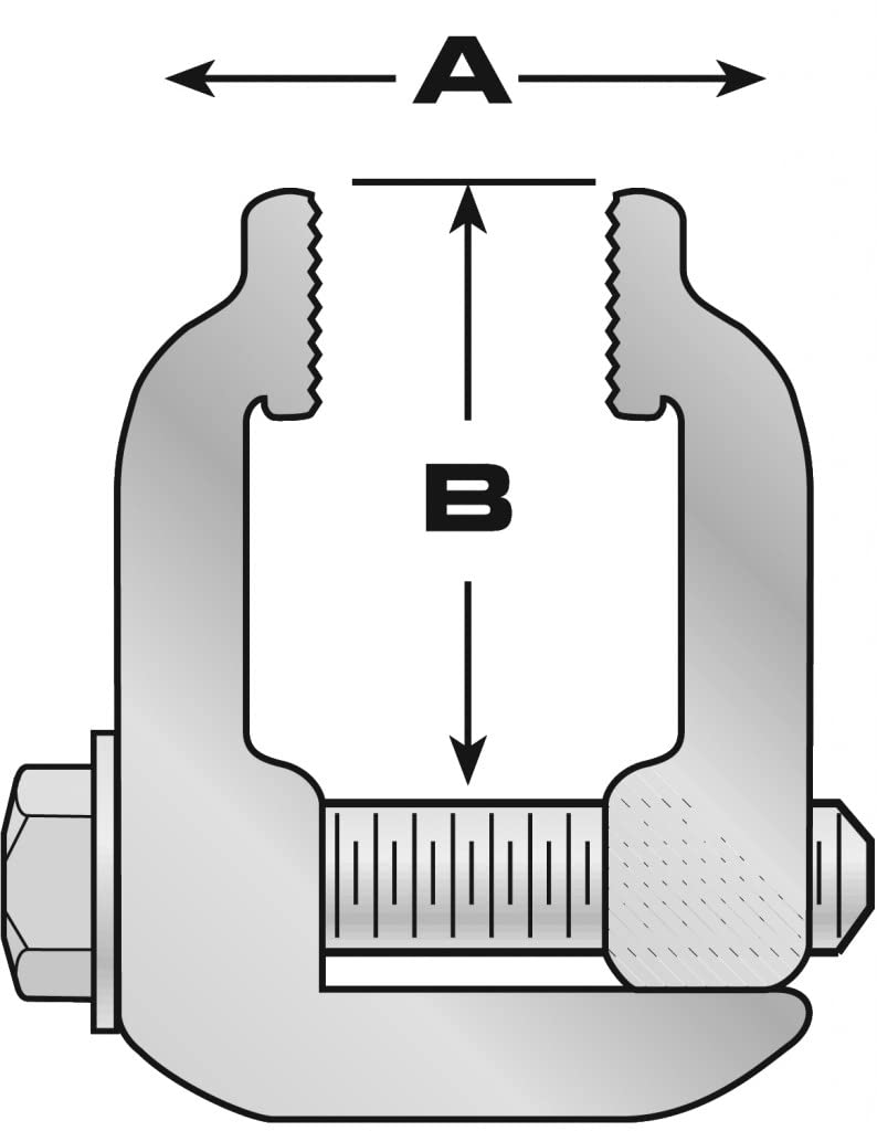 GCi STRONGER BY DESIGN G-16 Pinch Clamps for Tonneau Covers, 4 Pack, Made in USA, Aluminum, Silver
