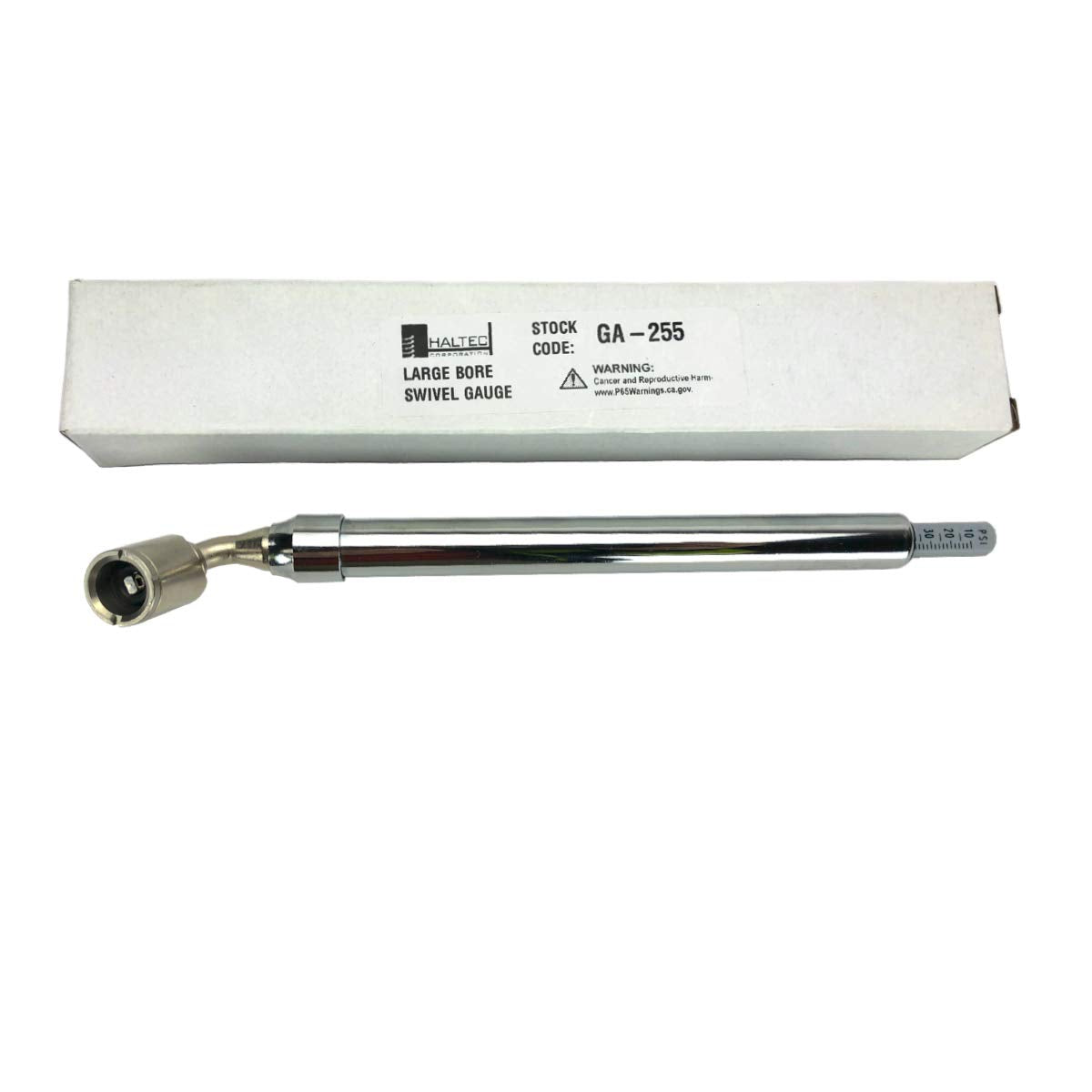 Haltec Ga-255 Large Bore Swivel Foot Air Gauge 360 Degree Swivel 10-150 Psi