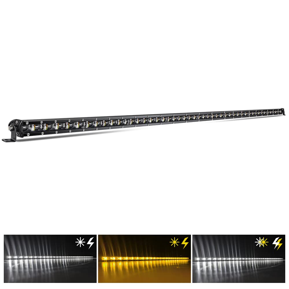 Co Light Led Light Bar Single 50 Inch Slim Single Row Lightbar Driving Combo Beam Off Road Fog Work Lights With Mounting Bracket