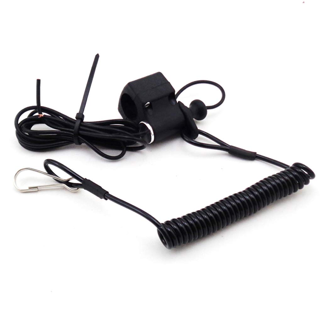 Tc-Motor Racing Tether Pull Kill Switch For Atc250R Atc350X 1985-1986, Trx250R 1986-1988, Raptor 50 2004-2008, E-Ton Txl50 2000-
