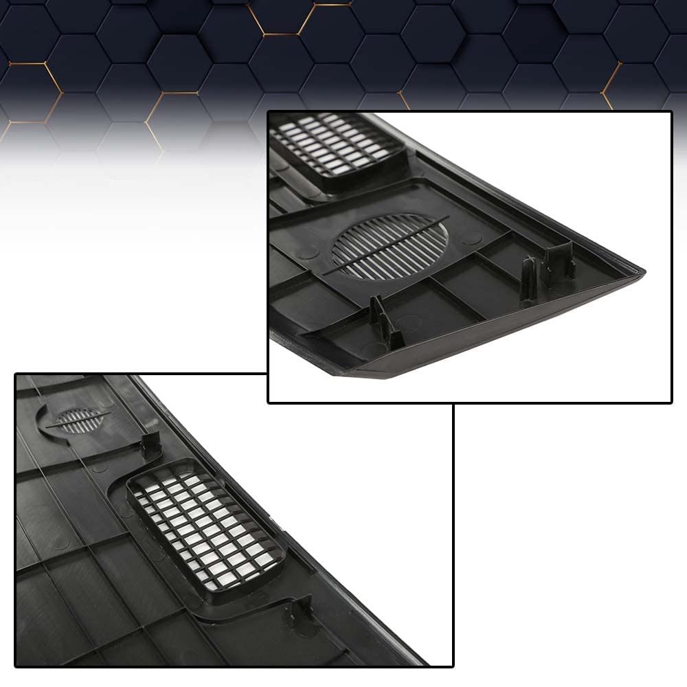 Pit66 Truck Upper Black Plastic Dashboard Panel Compatible With Dodge Ram 1500 2002-2005/Ram 2500/3500 2003-2005 5Gt31Xdvaa, 5Gt