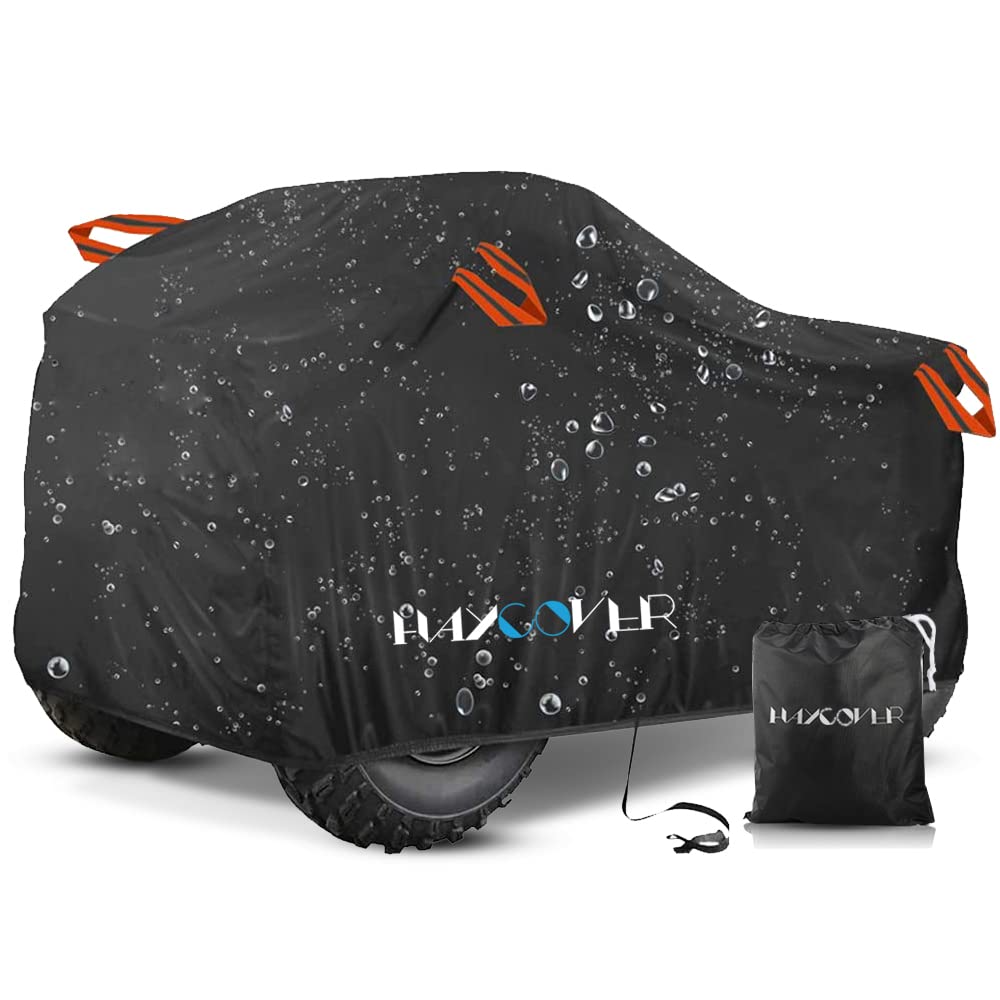 Atv Cover Waterproof Heavy Duty 4 Wheeler Cover Quad Cover All Season Weather Proof Outdoor Uv Protection For Polaris Kawasaki Y