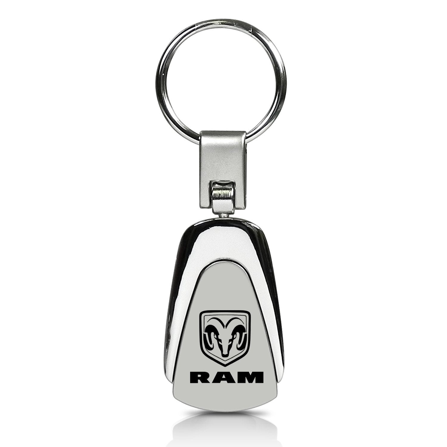 Au-Tomotive Gold, Inc Dodge Ram Chrome Metal Tear Drop Key Chain